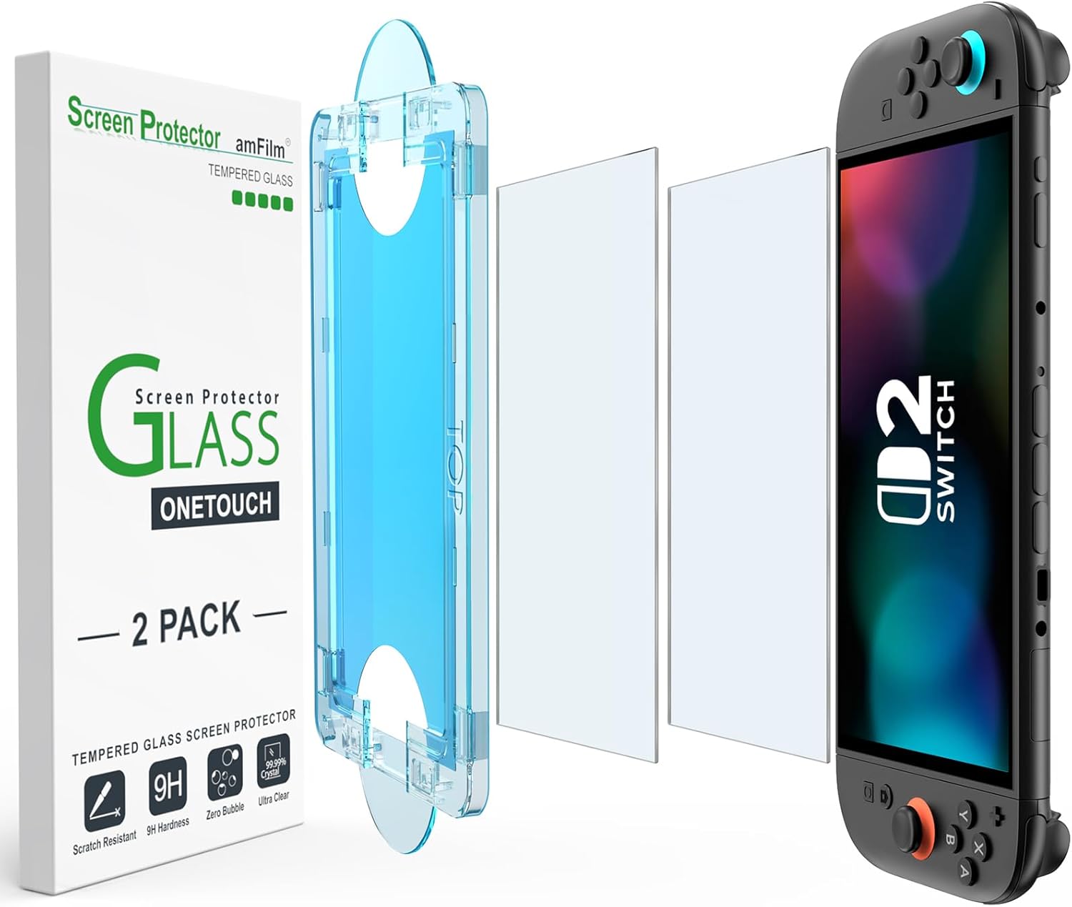 amFilm OneTouch Switch 2 Screen Protector